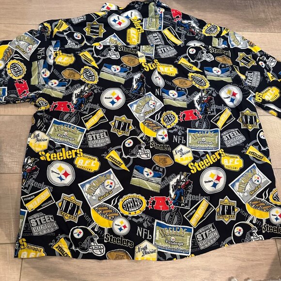 NFL MENS XL BUTTON UP SHIRT PITTSBURGH STEELERS - Picture 8 of 8